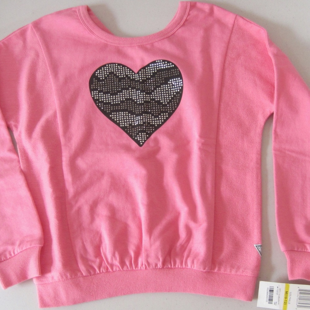 Girl's GUESS Top Size M(10-12) Pink NWT